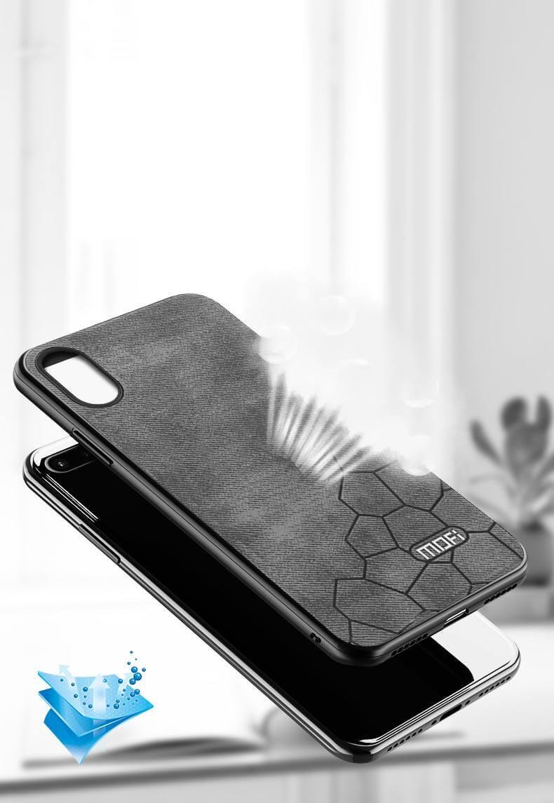 Luxury Fabric Hard Back Cover For iPhone Models - MaviGadget