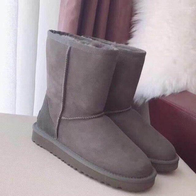 Natural Warm Leather Boots - MaviGadget