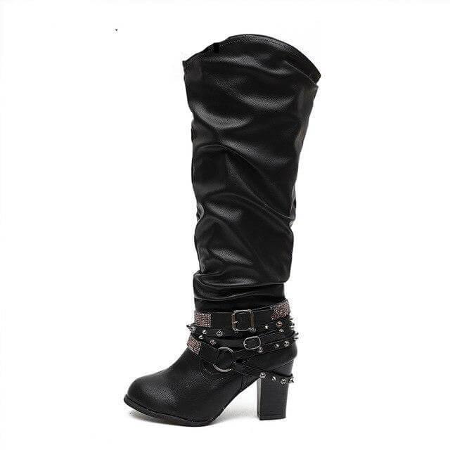 Designer Stylish Mid-calf  Non-slip Female Boots - MaviGadget