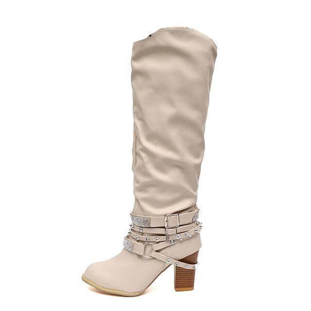 Designer Stylish Mid-calf  Non-slip Female Boots - MaviGadget