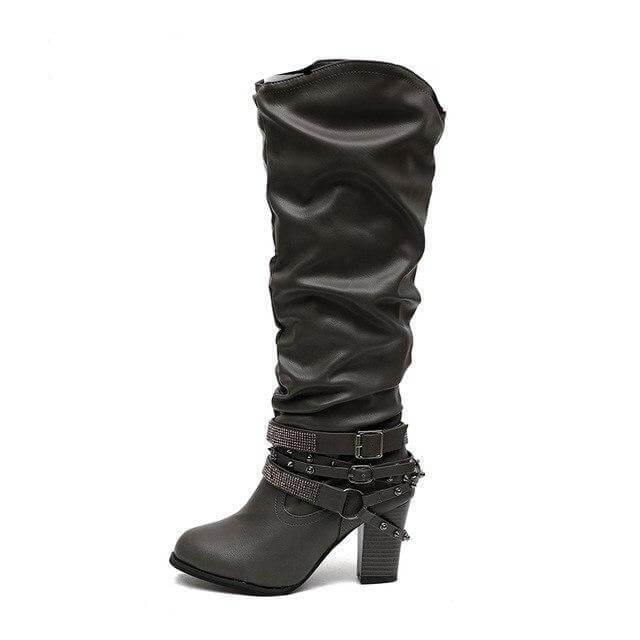 Designer Stylish Mid-calf  Non-slip Female Boots - MaviGadget