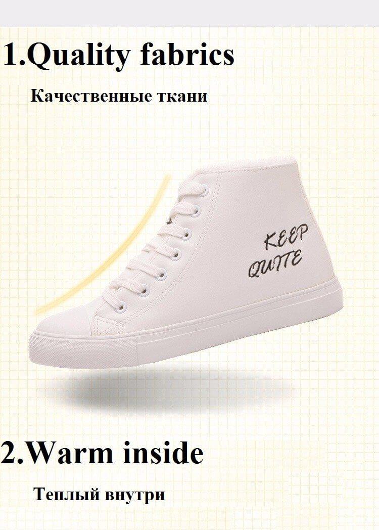 Low Ankle Fashion Winter Boots Sneakers - MaviGadget