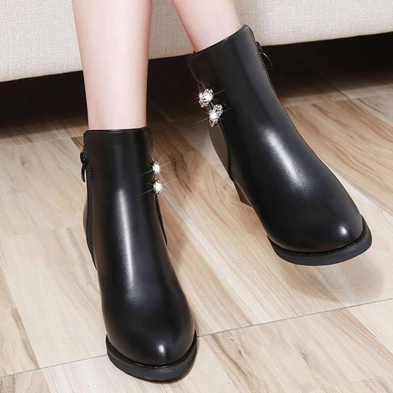 Stylish Fashion Pure High Heels Boots - MaviGadget