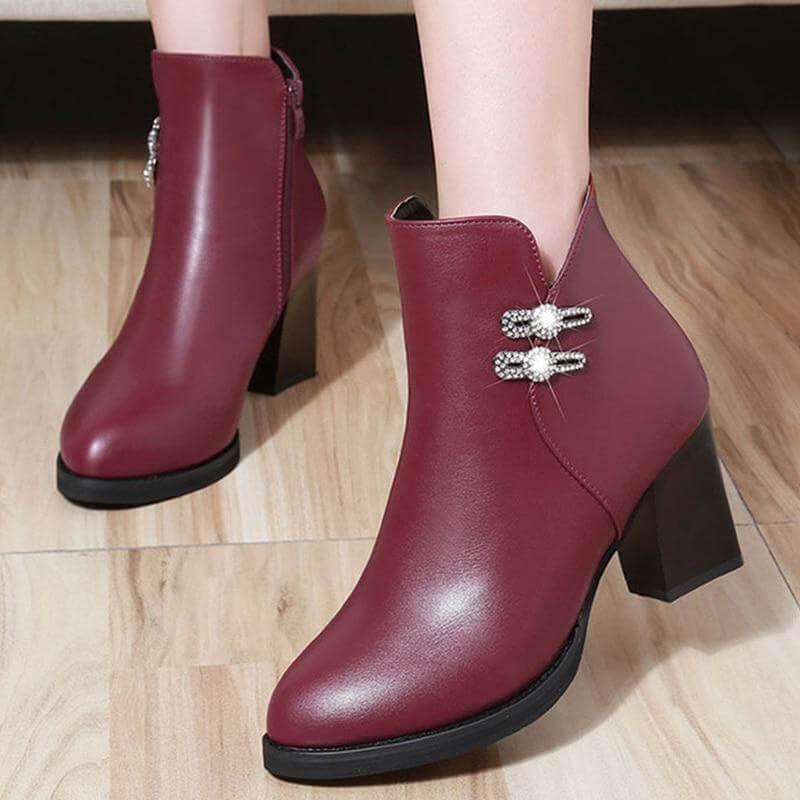 Stylish Fashion Pure High Heels Boots - MaviGadget