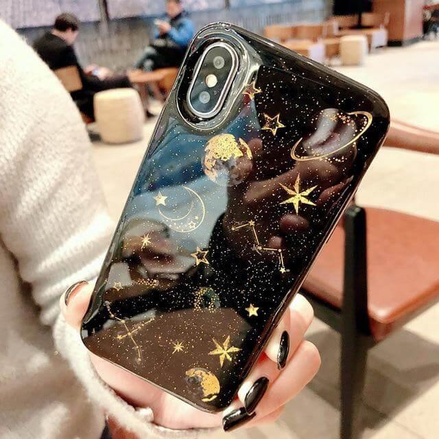 Cute Soft Clear Universe Planet Iphone Cases - MaviGadget