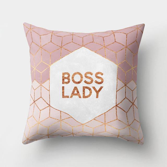 Square Decorative Geometric Striped Pillow Cases - MaviGadget
