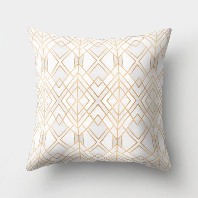 Square Decorative Geometric Striped Pillow Cases - MaviGadget