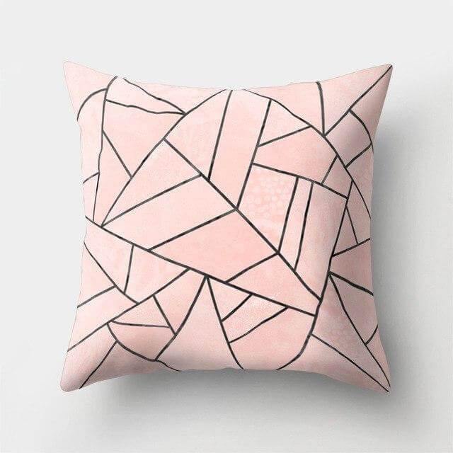 Square Decorative Geometric Striped Pillow Cases - MaviGadget