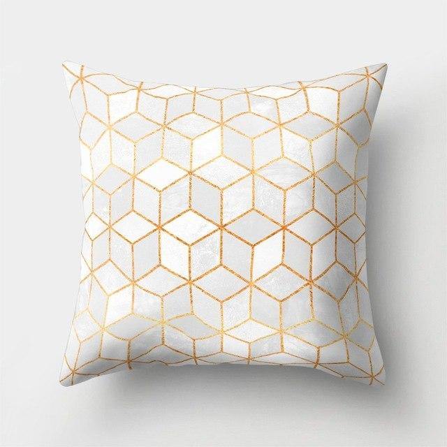 Square Decorative Geometric Striped Pillow Cases - MaviGadget