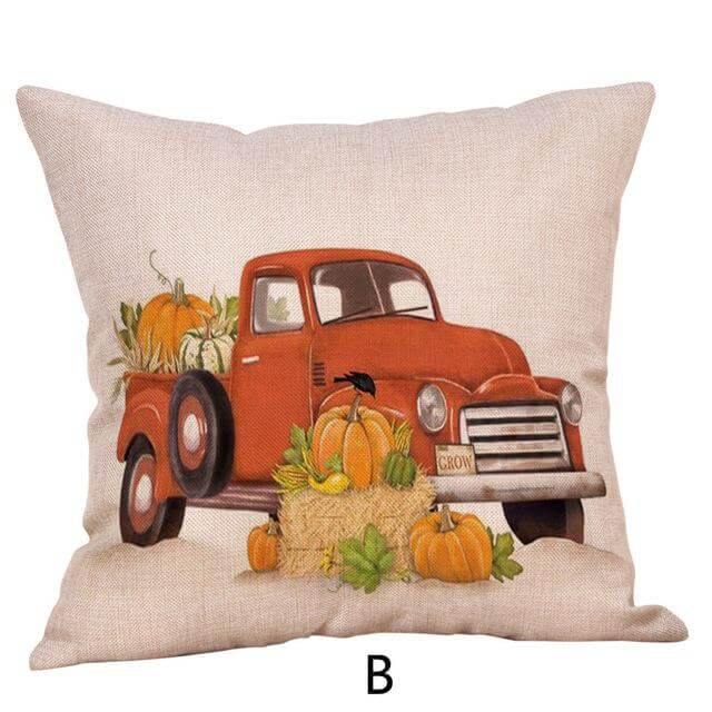 Pumpkin Truck Halloween Fall Pillow Cases - MaviGadget