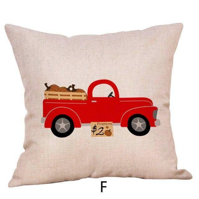 Pumpkin Truck Halloween Fall Pillow Cases - MaviGadget