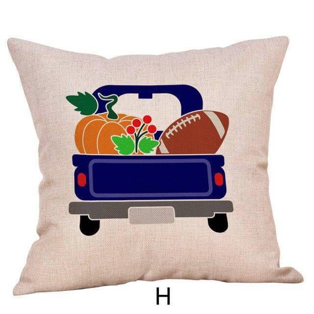 Pumpkin Truck Halloween Fall Pillow Cases - MaviGadget