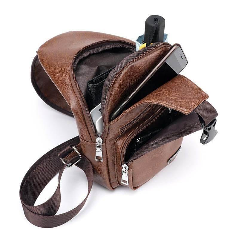 Men Leather Crossbody Bags - MaviGadget