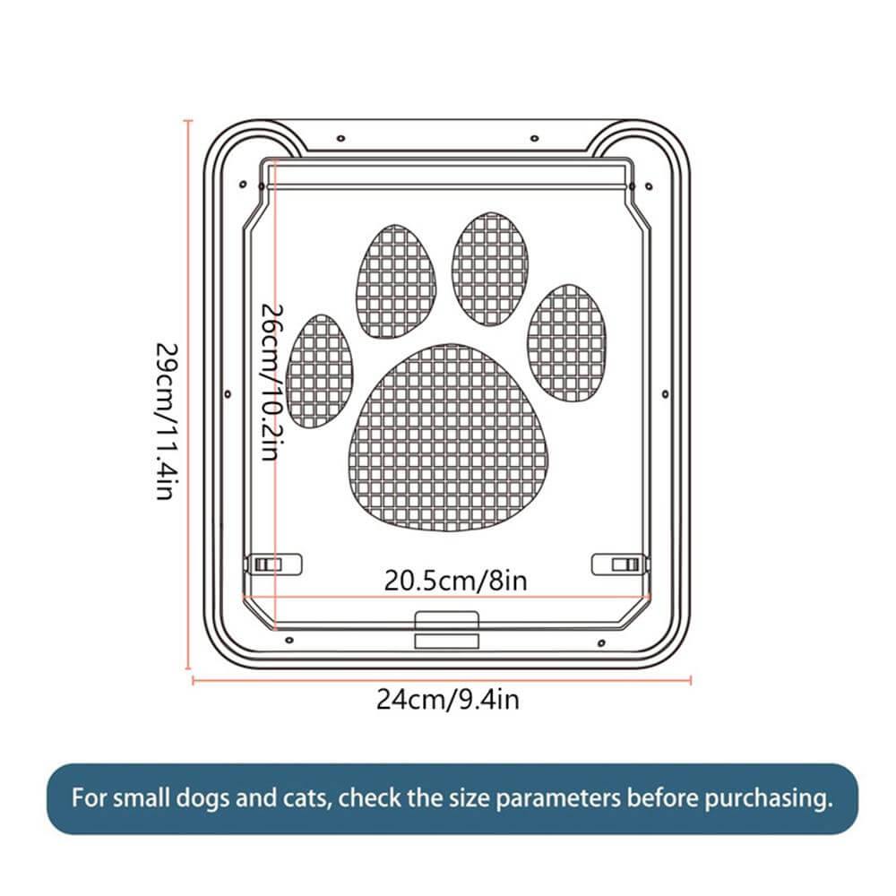 Pet Footprint Pattern Screen Door - MaviGadget