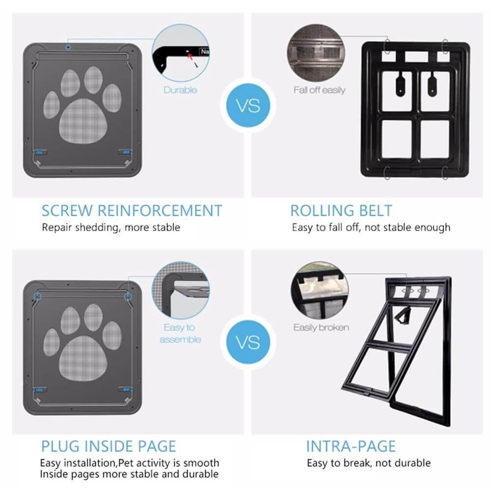 Pet Footprint Pattern Screen Door - MaviGadget