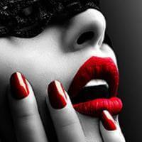 Sexy Red Lips Nails Art Posters - MaviGadget