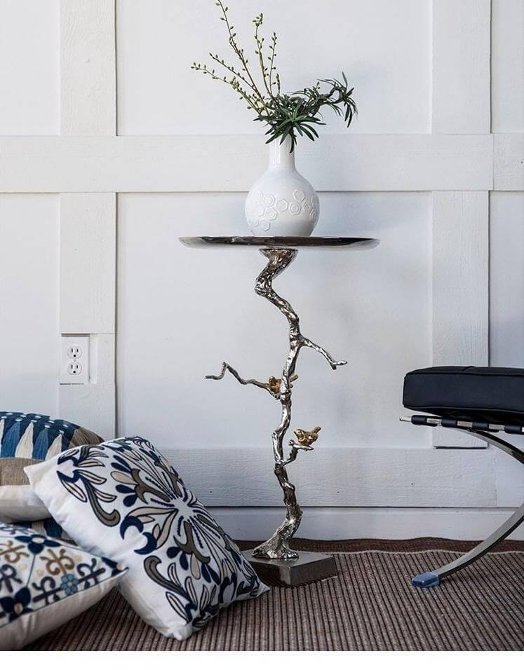 Aluminum Modern Tree Branches Coffee Side Table - MaviGadget