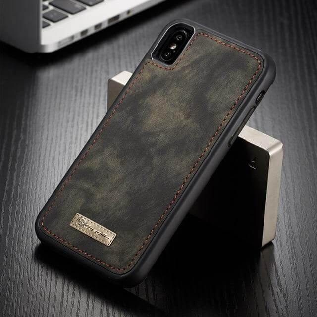 Vintage Leather Magnetic Iphone Case - MaviGadget
