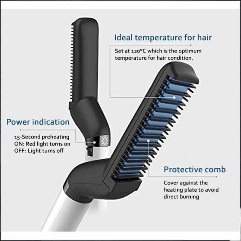 Professional All in One Ceramic Hair Styler for Men - MaviGadget