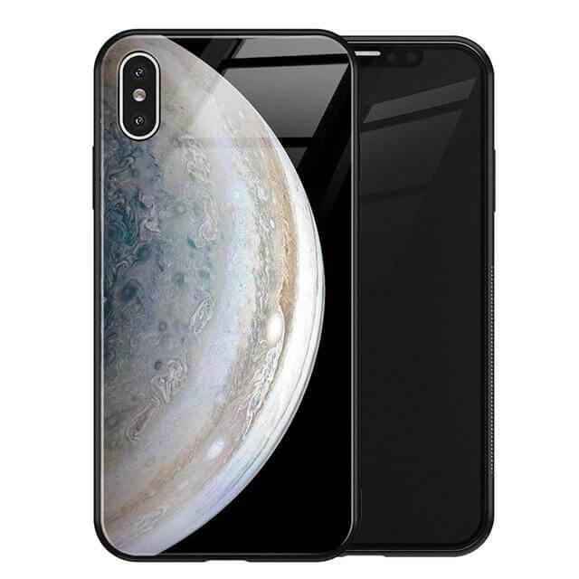 Luxury Space Silicone Glass Anti Slip Iphone Cases - MaviGadget
