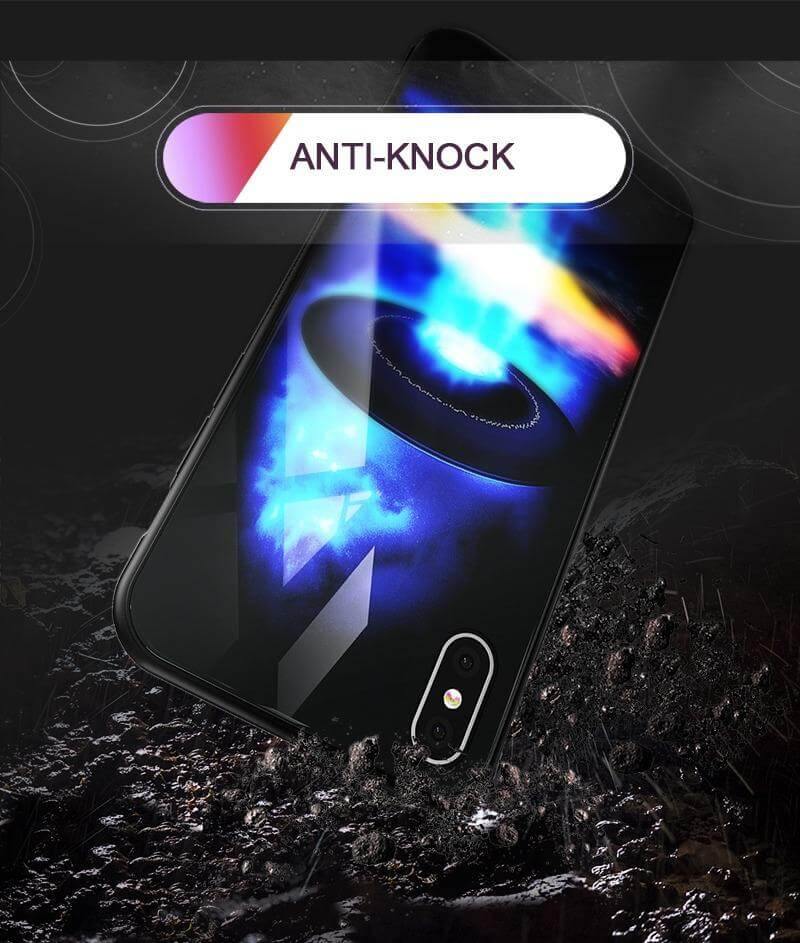 Luxury Space Silicone Glass Anti Slip Iphone Cases - MaviGadget