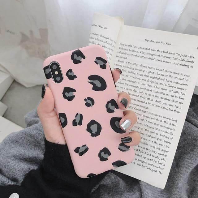 Cute Leopard Design Colorful Soft Iphone Cases - MaviGadget
