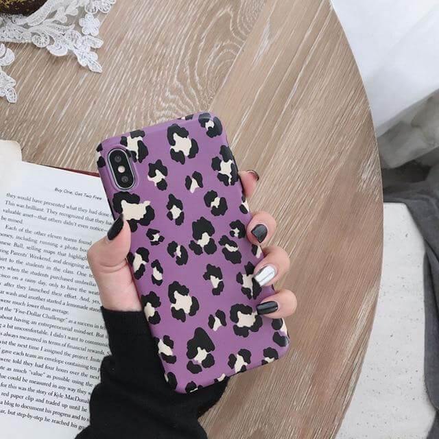 Cute Leopard Design Colorful Soft Iphone Cases - MaviGadget