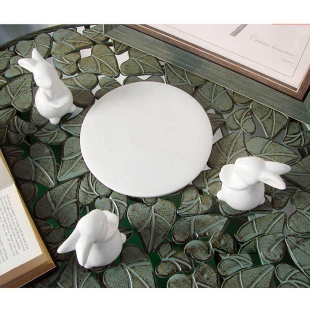 Rabbit Ceramic Dessert Server Tray - MaviGadget