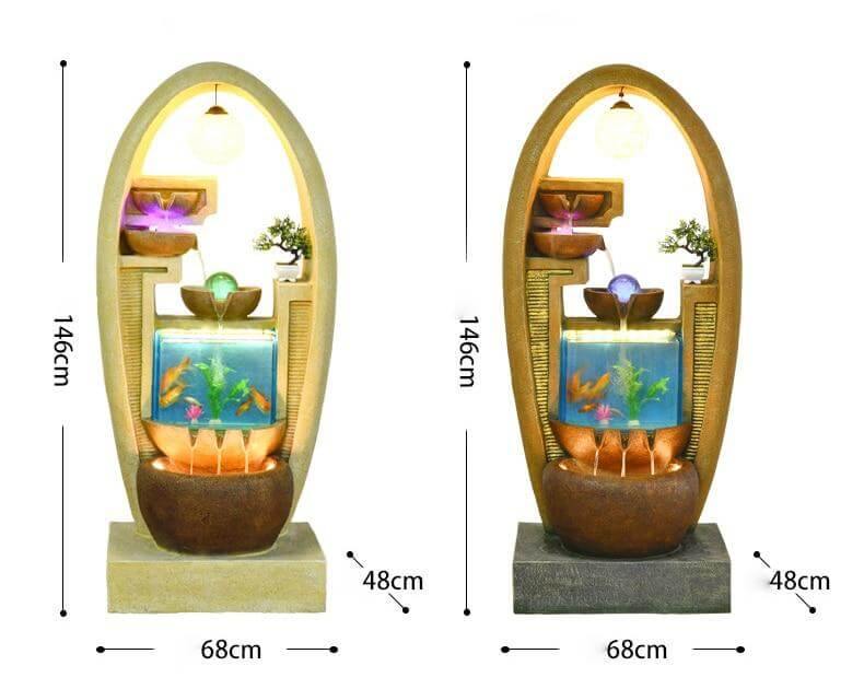 European Style Creative Fish Tank Decoration with Led Chandelier - MaviGadget