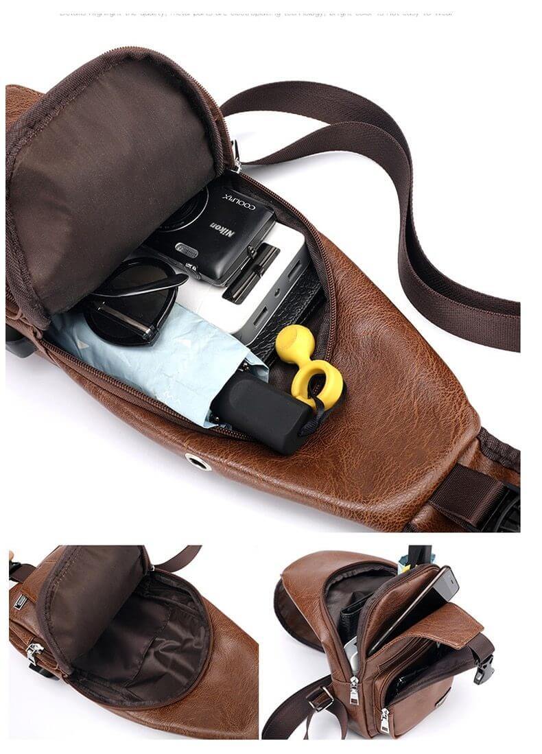 Men Leather Crossbody Bags - MaviGadget