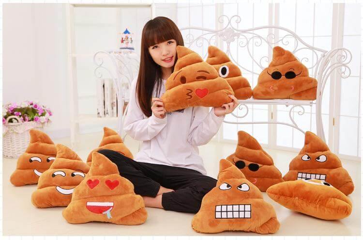 Poop Face Emoji Pillows - MaviGadget