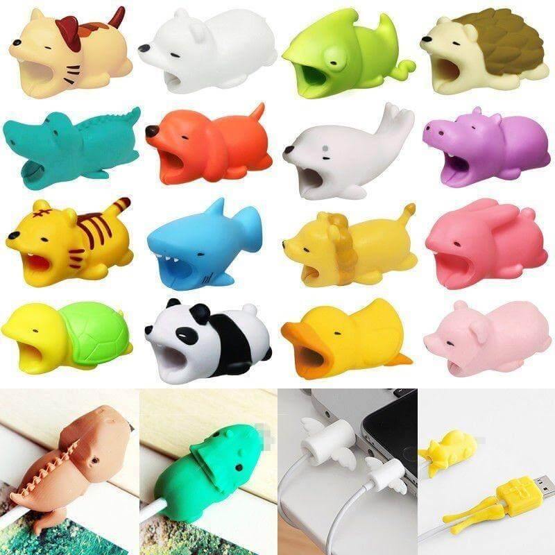 Cartoon Animals USB Cable Protector - MaviGadget