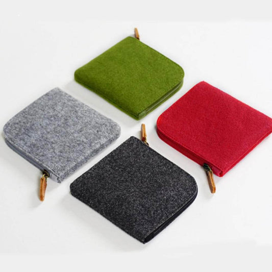 Felt Simple Zip Wallet - MaviGadget