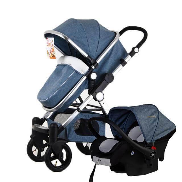 Luxury 3 in 1 Portable Higher Land-scape Carriage Foldable Baby Stroller - MaviGadget