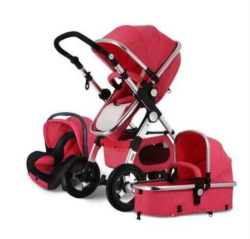 Luxury 3 in 1 Portable Higher Land-scape Carriage Foldable Baby Stroller - MaviGadget
