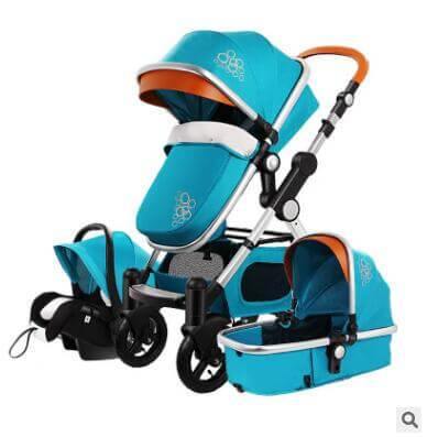 Luxury 3 in 1 Portable Higher Land-scape Carriage Foldable Baby Stroller - MaviGadget