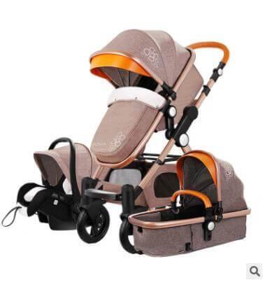 Luxury 3 in 1 Portable Higher Land-scape Carriage Foldable Baby Stroller - MaviGadget