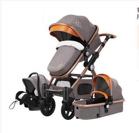 Luxury 3 in 1 Portable Higher Land-scape Carriage Foldable Baby Stroller - MaviGadget