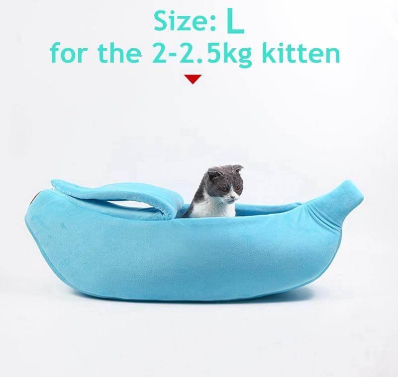 4 Colors Cute Banana Peel Cat House - MaviGadget