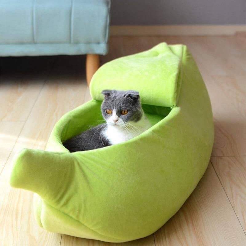 4 Colors Cute Banana Peel Cat House - MaviGadget