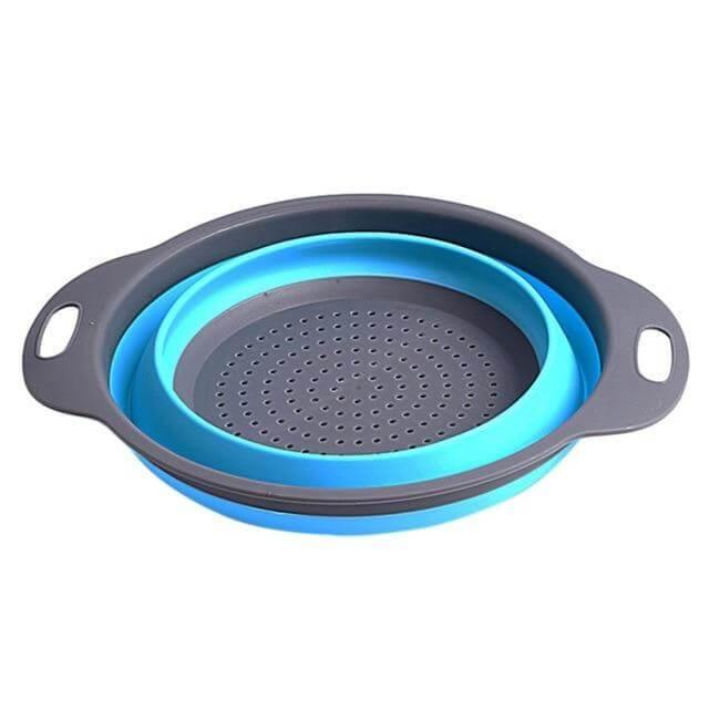 Foldable Silicone Colander Fruit Vegetable Washing Basket - MaviGadget