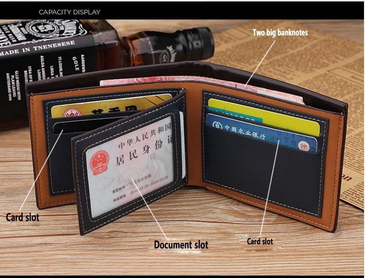 Luxury Slim Leather Men Wallet - MaviGadget