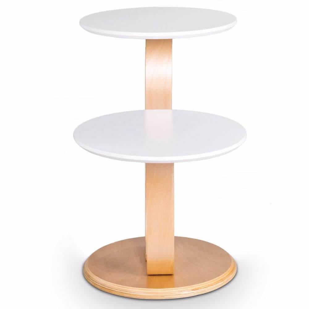 Modern Luxury Bentwood End Accent Table w/Curved Leg - MaviGadget