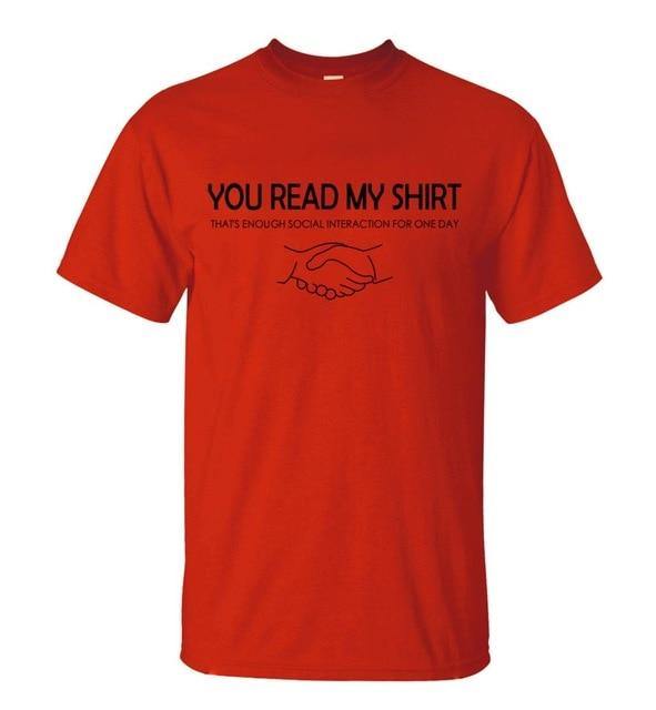 You read my t-shirt Funny T-shirt - MaviGadget