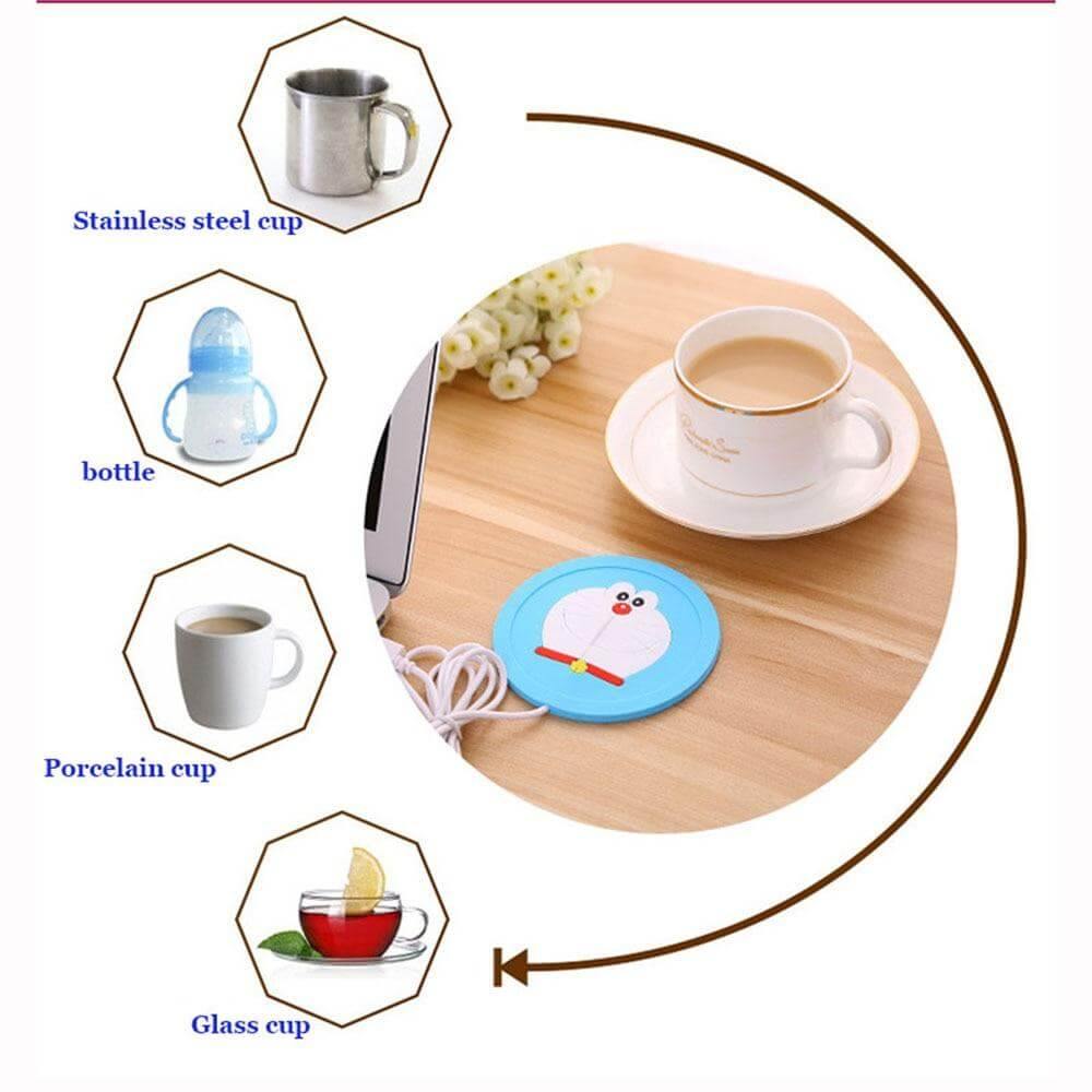 USB Cute Silicone Coffee Heater Tray - MaviGadget