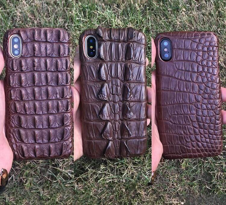 Luxury Natural Crocodile Skin Case for iPhone Models - MaviGadget