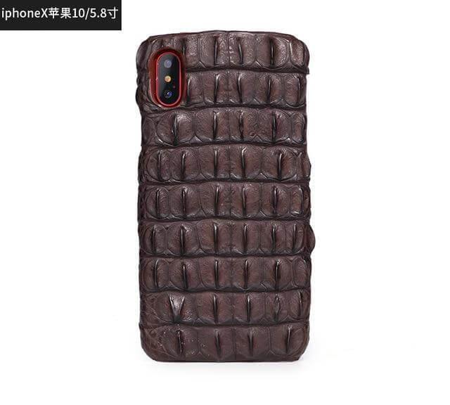 Luxury Natural Crocodile Skin Case for iPhone Models - MaviGadget