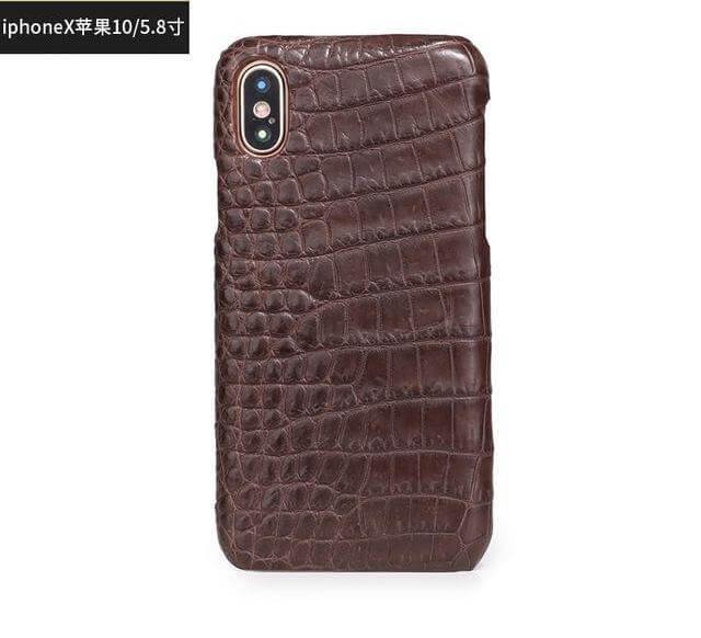 Luxury Natural Crocodile Skin Case for iPhone Models - MaviGadget
