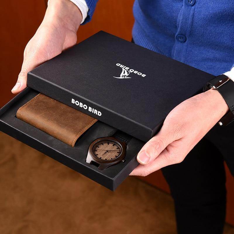 Personalized Men Watch and Wallet Gift Set - MaviGadget