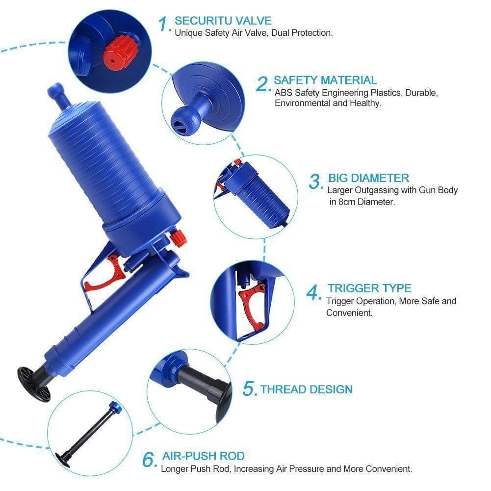 Air Power High Pressure Drain Blaster - MaviGadget